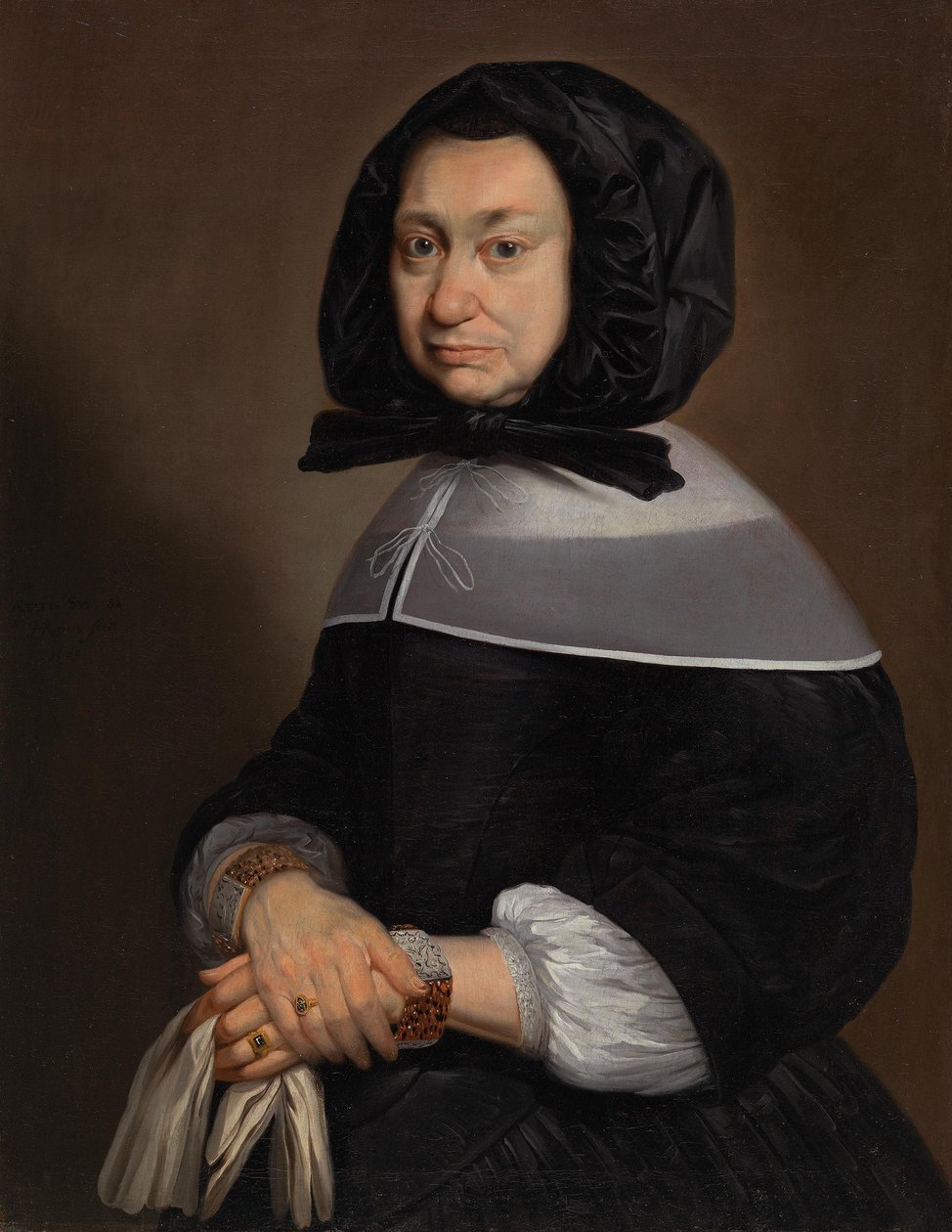 Portrait of a Lady at the Age of 61 by Johann Heinrich Roos
