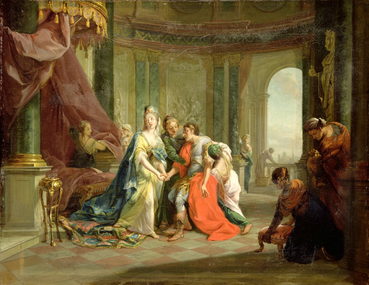 Anthony, Mortally Wounded, with Cleopatra