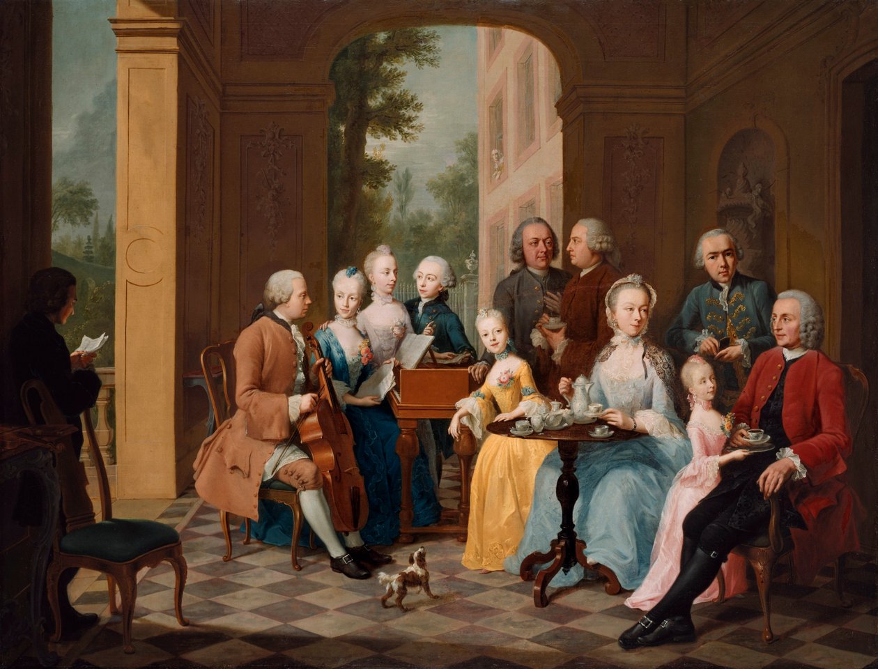 Family Timmermann by Johann Heinrich Tischbein
