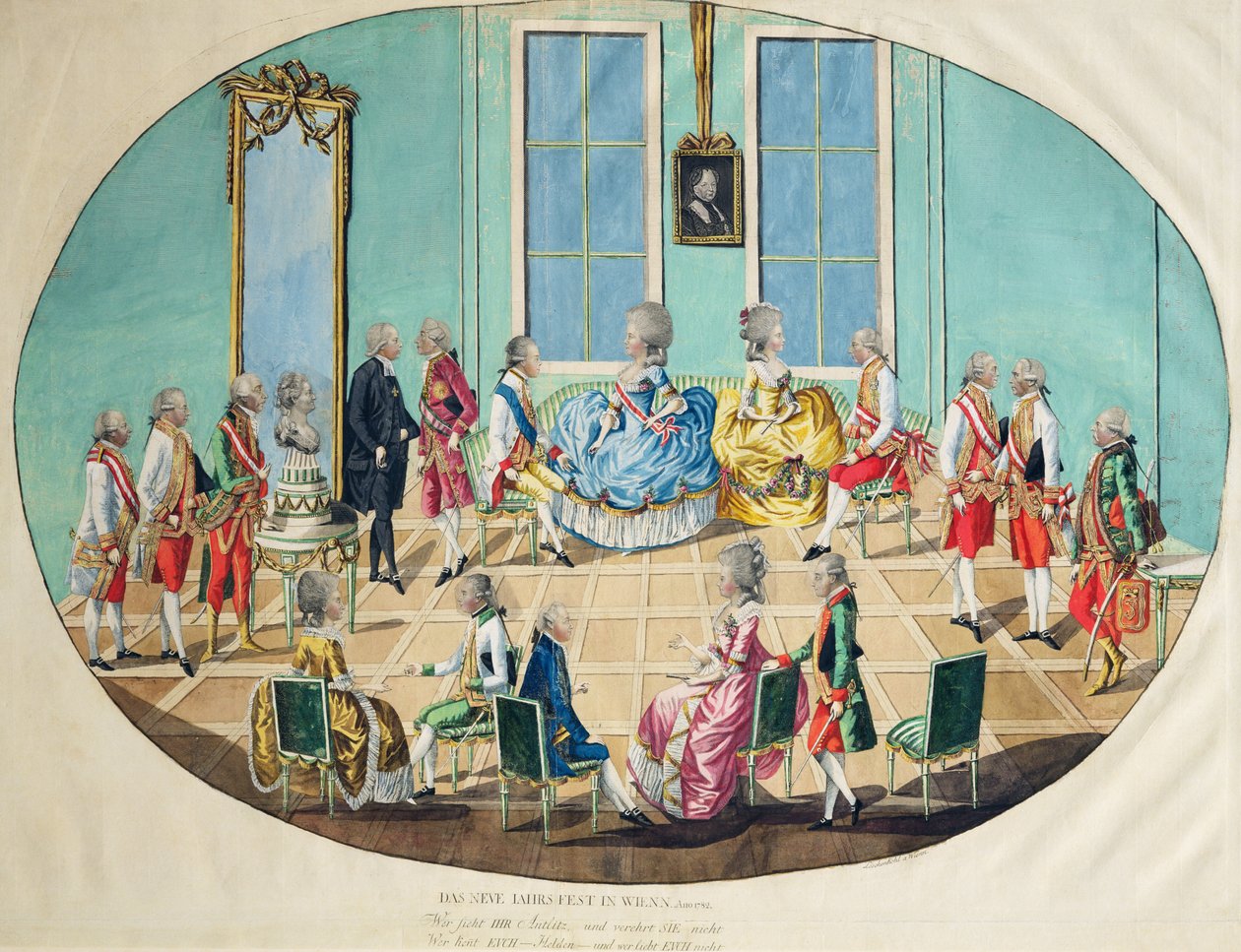 New Year Celebration in Vienna in 1782 by Johann Hieronymus Loeschenkohl