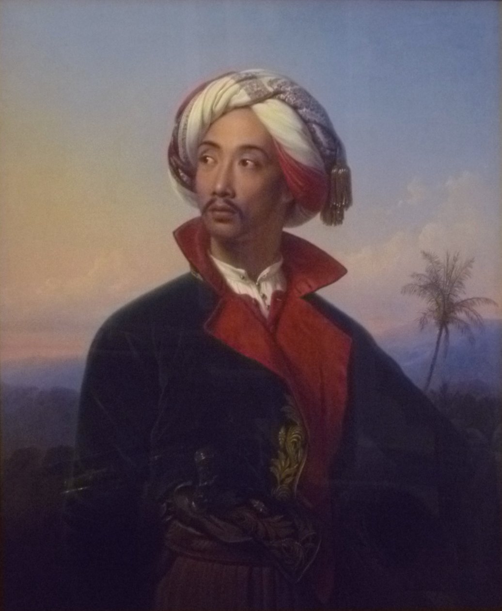 Portrait of Prince Raden Saleh Syarif Bustaman (1811-1880) by Johann Karl Bähr