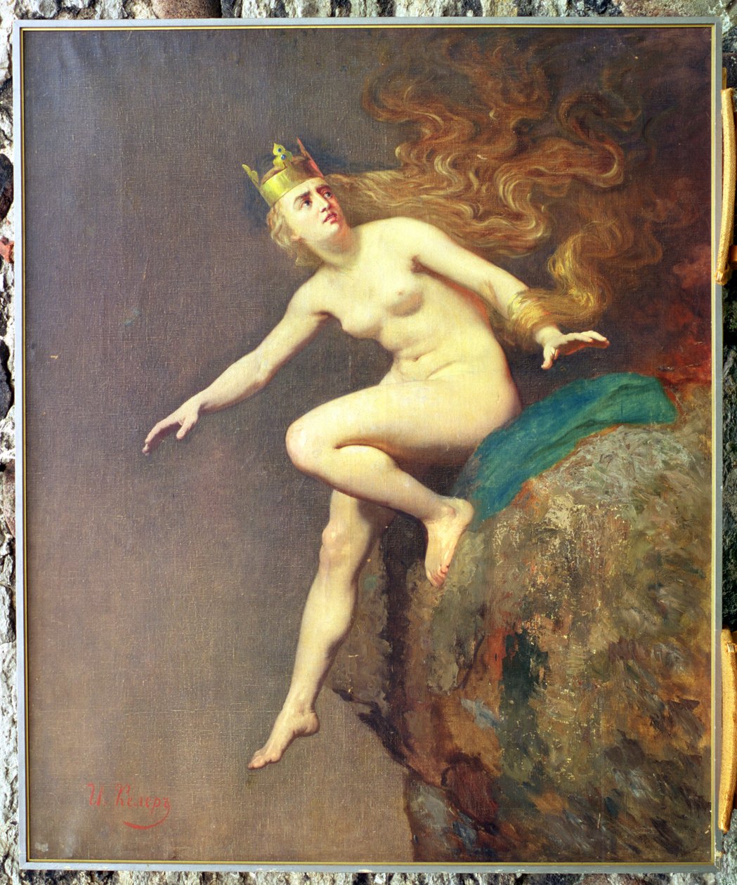 Lorelei, a study for the painting The Imprecation of Lorelei by the Monks by Johann Koler
