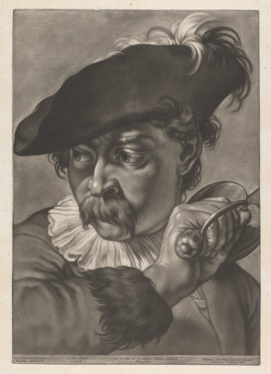 Portrait of a Man with a Sword by Johann Lorenz Haid