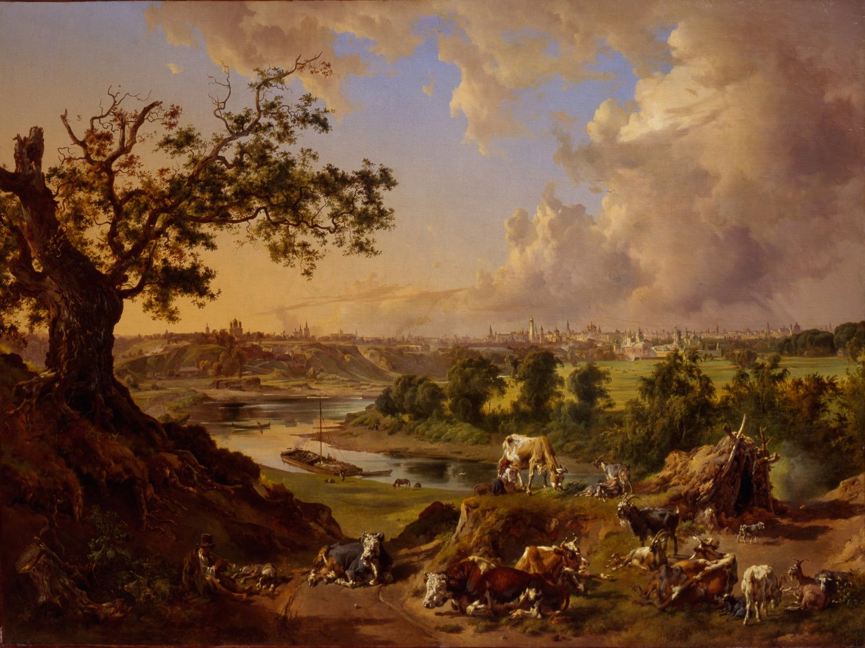 View of Moscow from the Sparrow Hills, 1837 by Johann Nepomuk Rauch