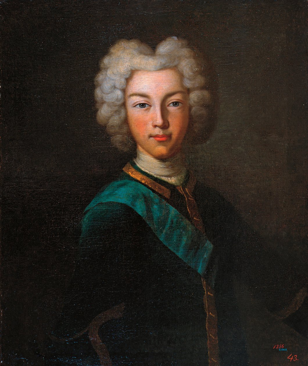 Portrait of Tsar Peter II of Russia by Johann Paul (d.1739) Luedden