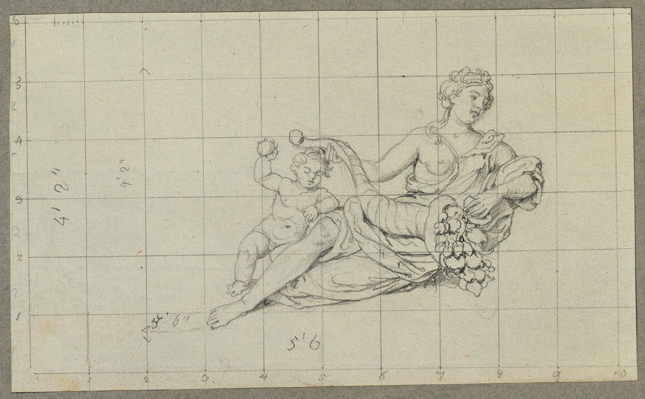 Fountain in the Peach Garden of the Upper Belvedere by Johann Peter Krafft