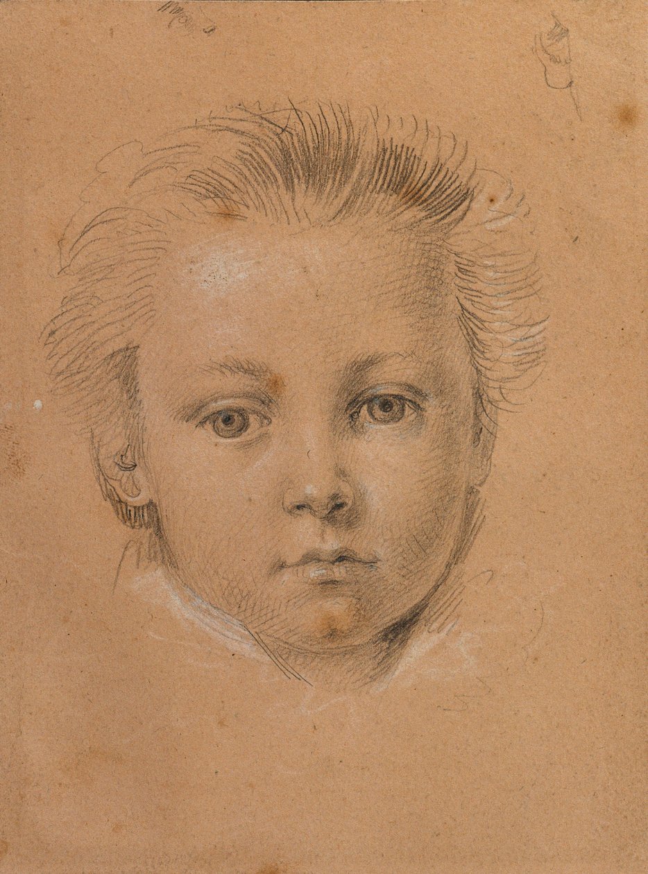 Head Study of a Boy by Johann Peter Krafft