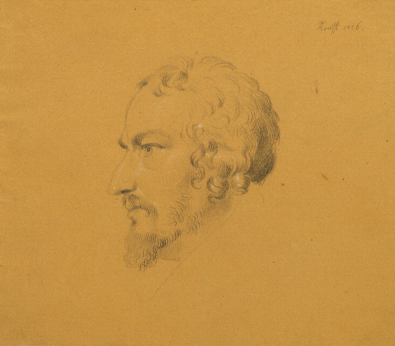 Study of a Bearded Man by Johann Peter Krafft