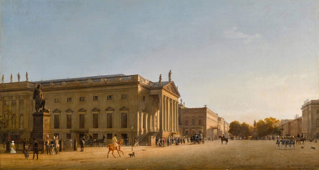 The Royal Opera, Unter den Linden by Johann Philipp Eduard Gaertner
