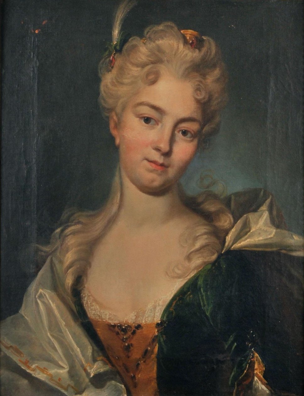 Portrait of Anna Veronika Gross (1684-1733) by Johann Rudolf Huber
