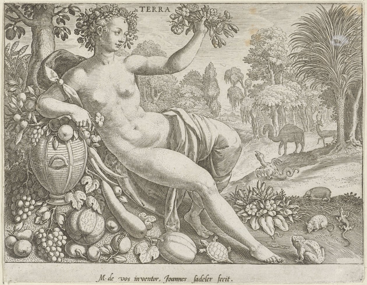 Earth (Terra) by Johann Sadeler (I)