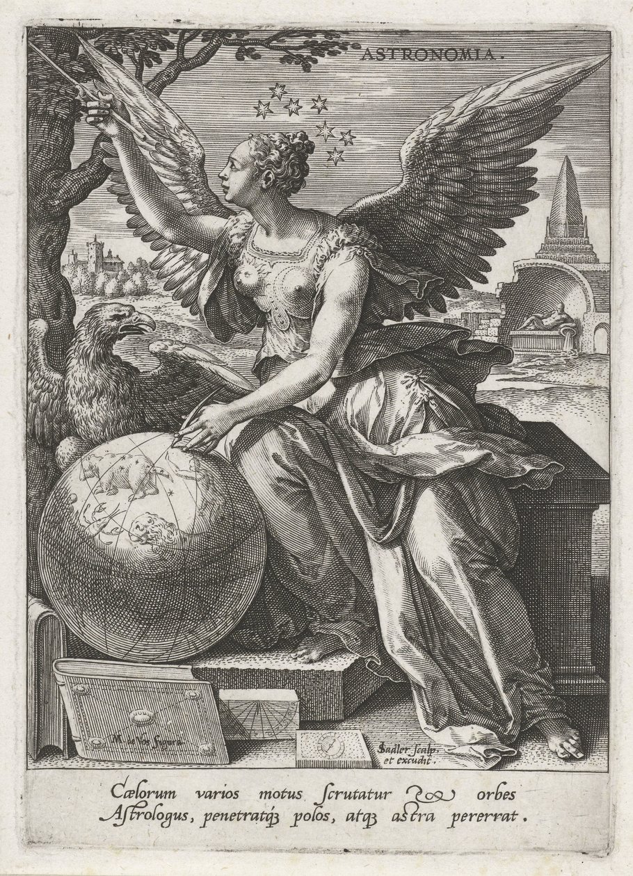Astronomy (The Seven Liberal Arts) by Johann Sadeler (I)
