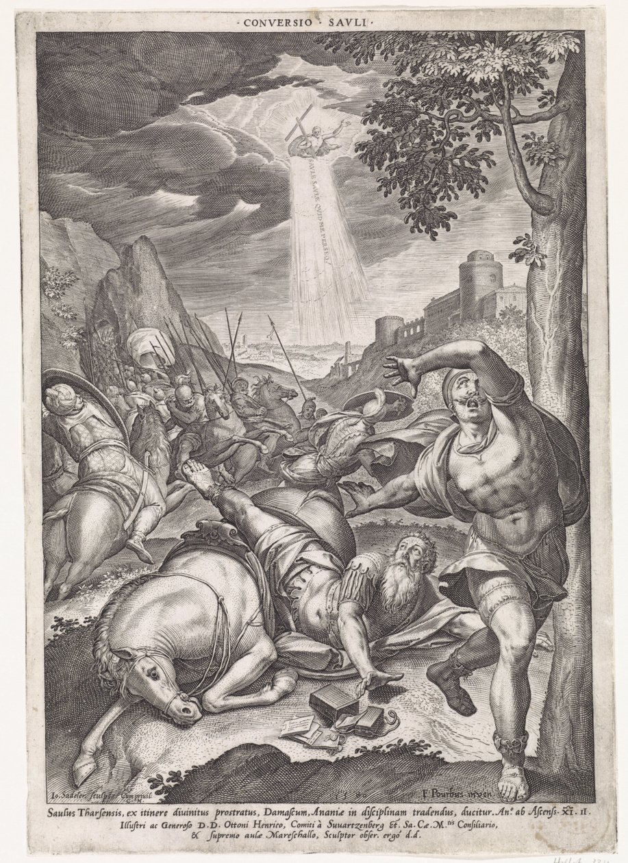 Conversion of Paul by Johann Sadeler (I)