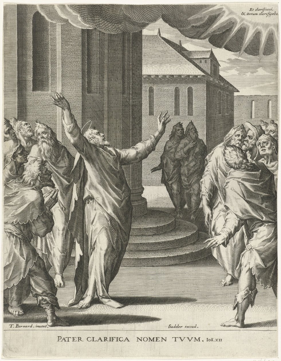 Christ Praying to God by Johann Sadeler (I)