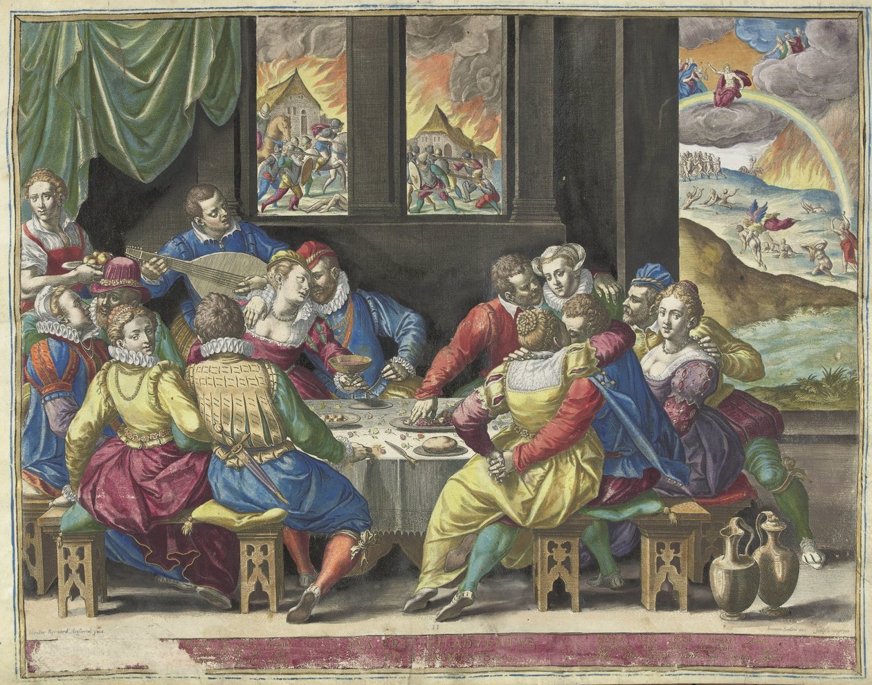 Humanity Waiting for the Last Judgment (title on object: Ita erit et adventus filii hominis) by Johann Sadeler (I)