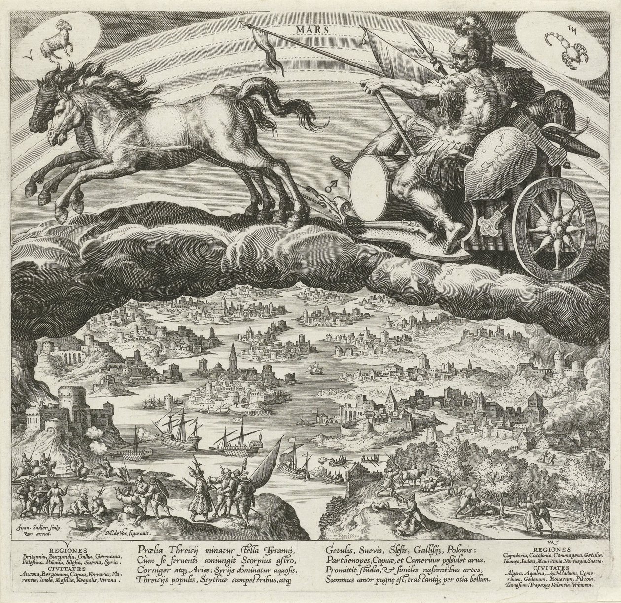 The Planet Mars and Its Influence on the World by Johann Sadeler (I)