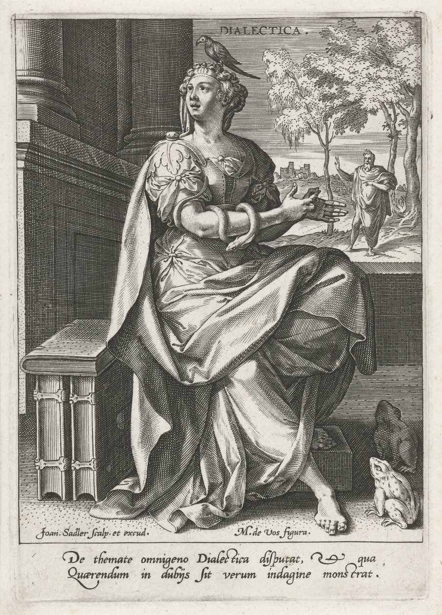Dialectic (The Seven Liberal Arts) by Johann Sadeler (I)
