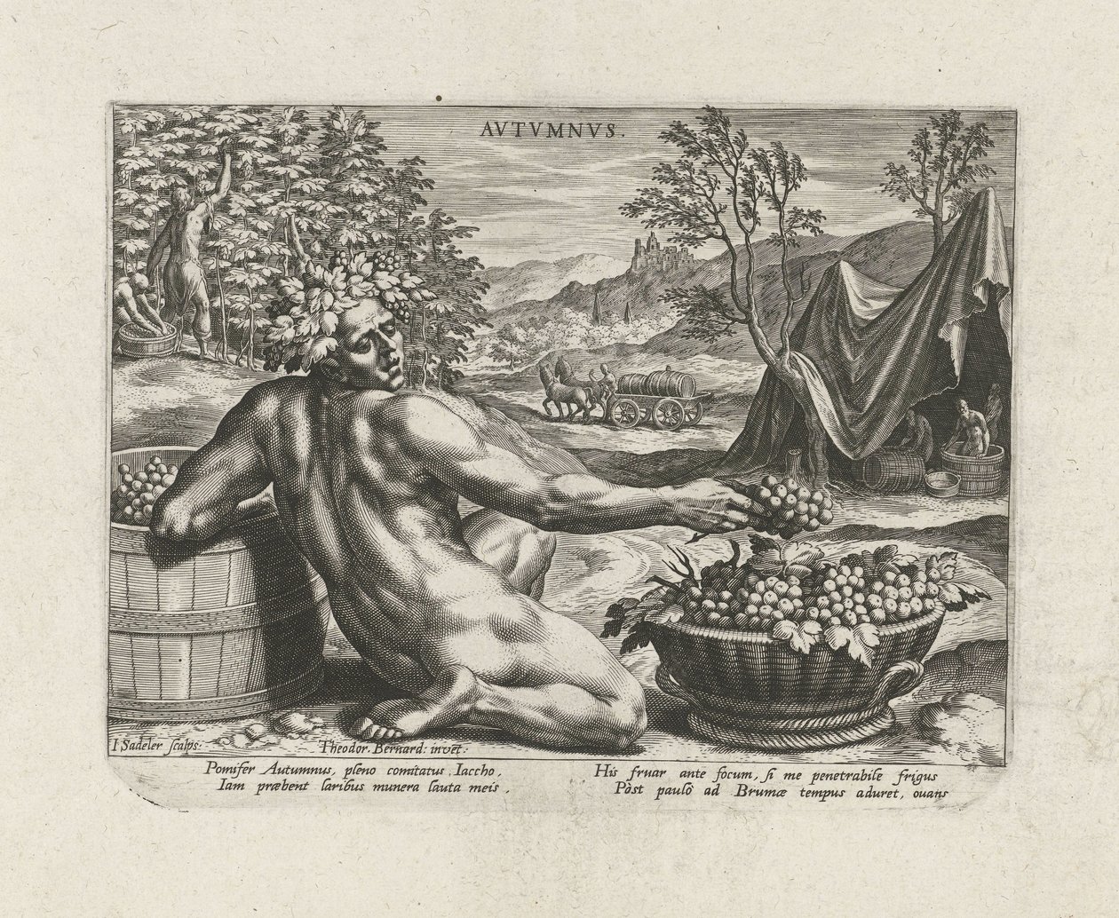 Autumn (The Four Seasons series) by Johann Sadeler (I)