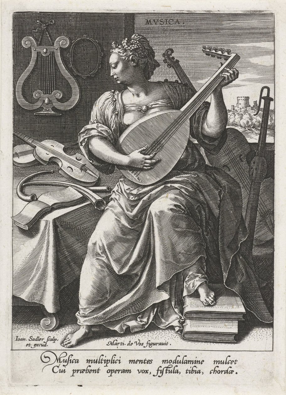 Music from The Seven Liberal Arts (series title) by Johann Sadeler (I)