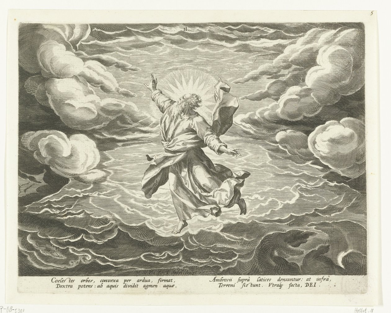Creation of the Air and Water by Johann Sadeler (I)