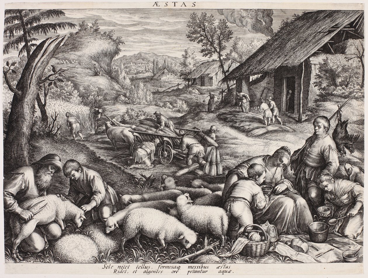 Summer – Aestas (The Four Seasons) by Johann Sadeler I