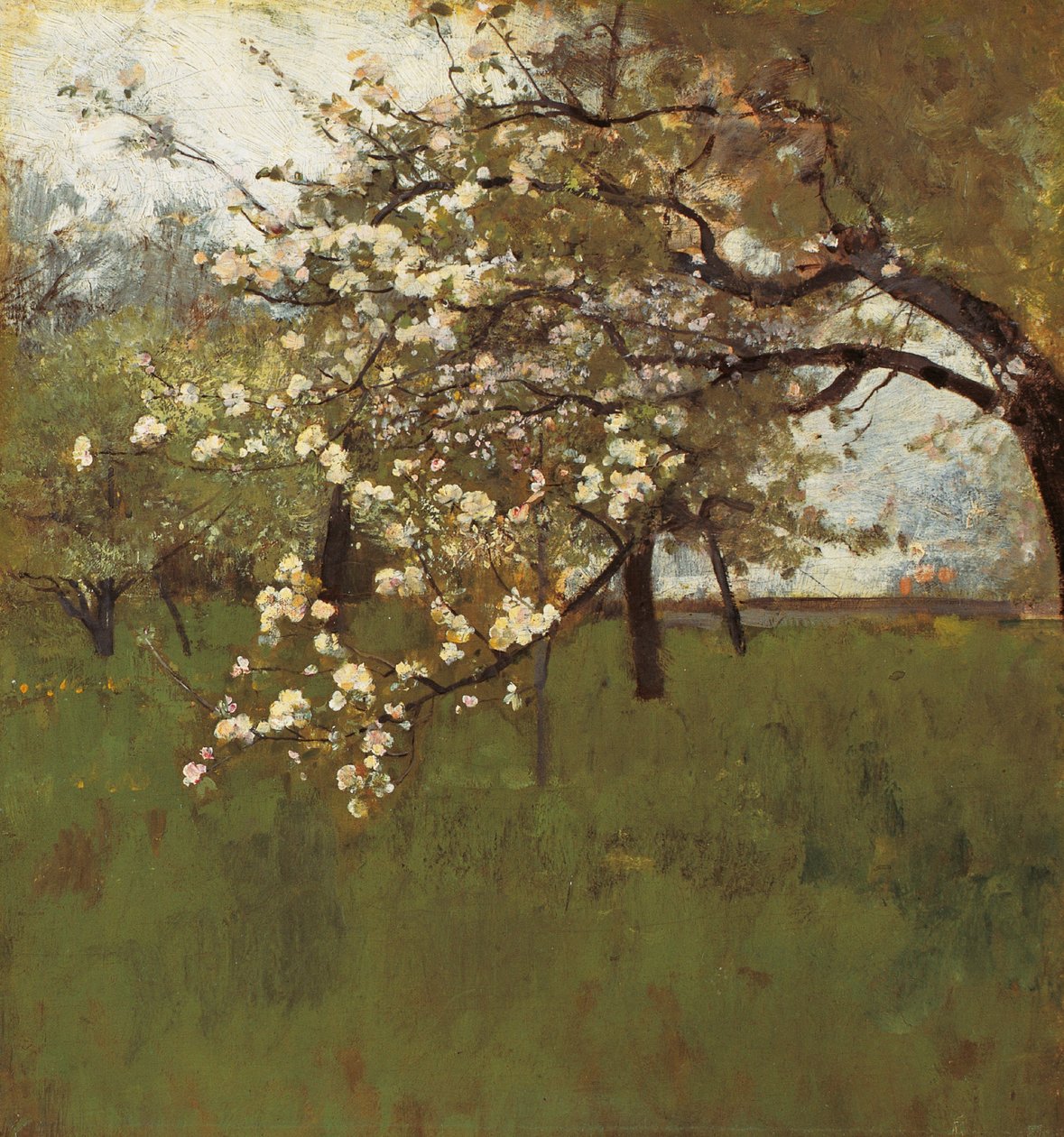 Blossoming Apple Tree by Johann Sperl