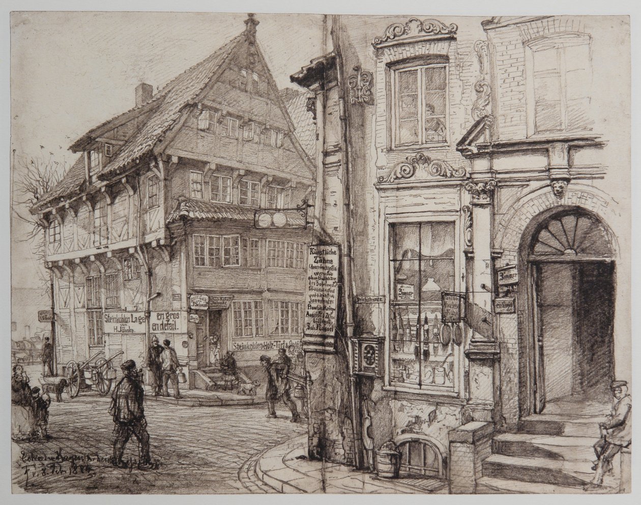 HH-Riefesell-16-Corner-Kajen-Deichstrasse-08-02-1884 by Johann Theobald Riefesell