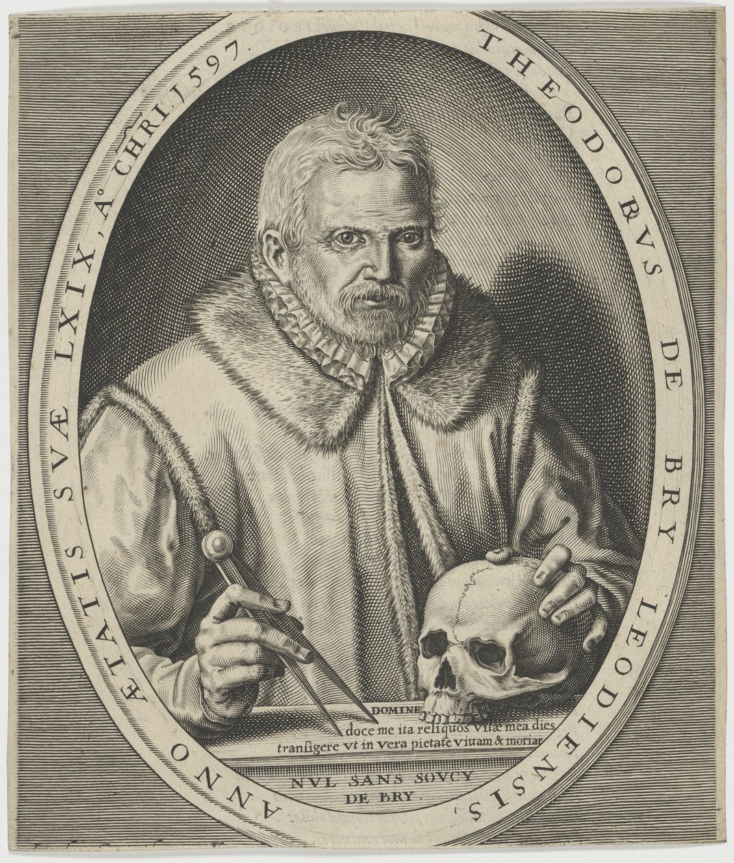 Portrait of Theodor de Bry by Johann Theodor de Bry