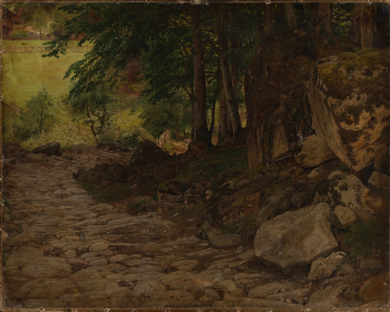 Rocky Path in Switzerland by Johann Wilhelm Schirmer