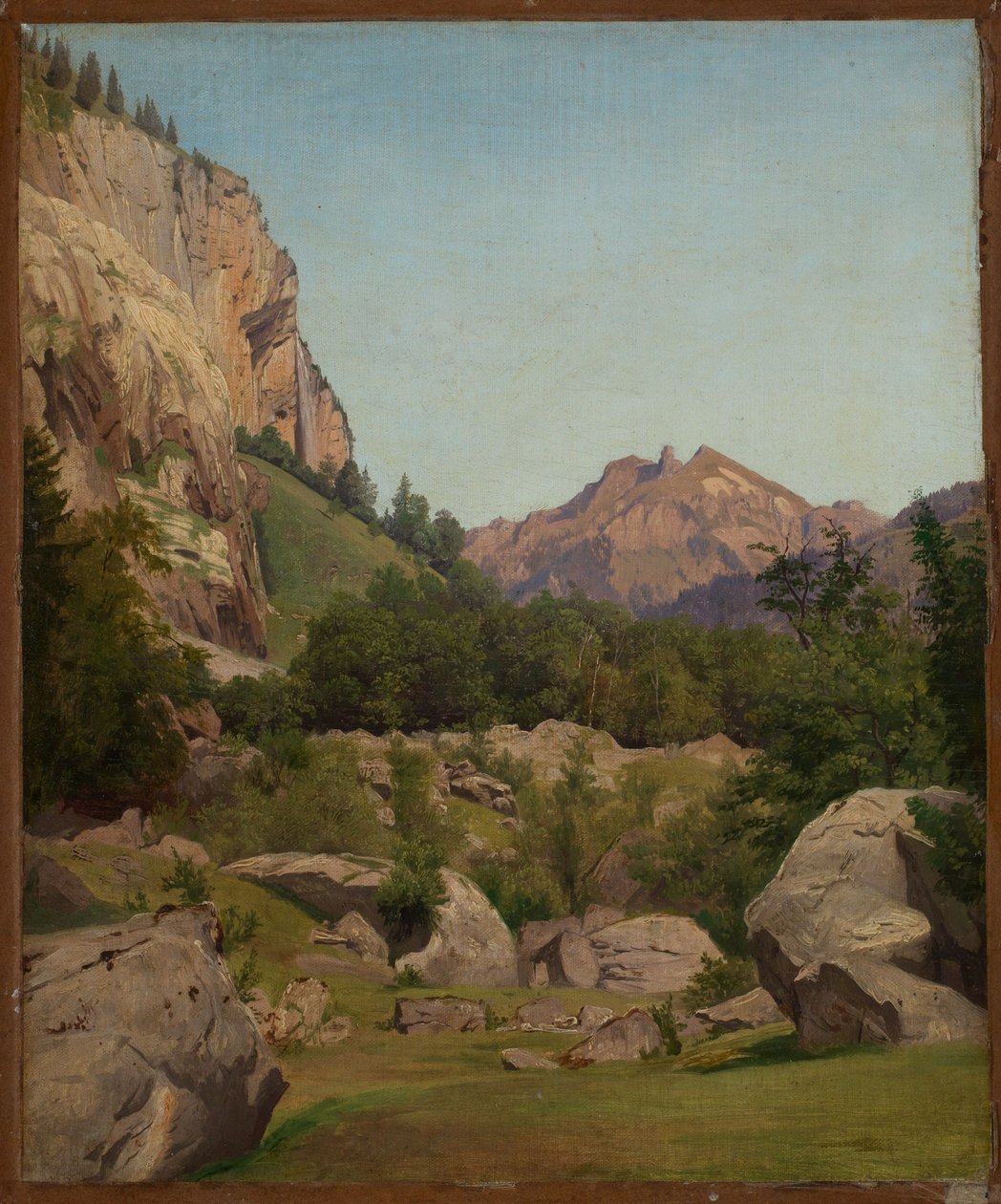 Swiss Mountain Landscape by Johann Wilhelm Schirmer