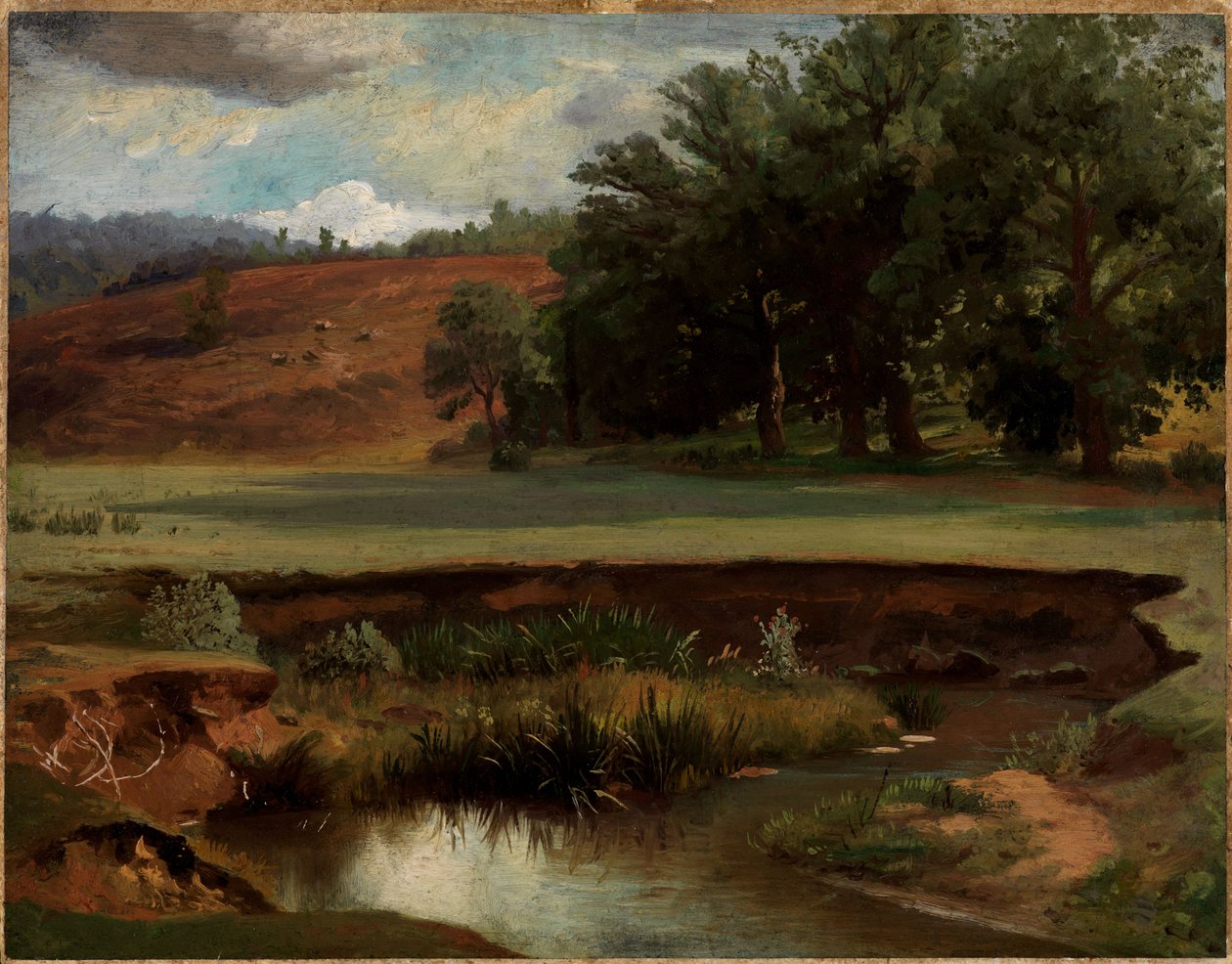 Forest Edge with Pond in the Foreground by Johann Wilhelm Schirmer