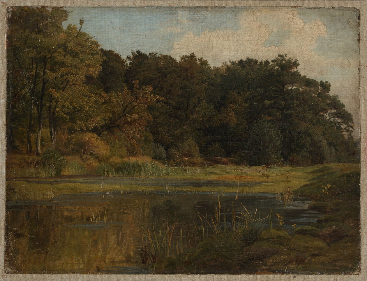 Forest Pond by Johann Wilhelm Schirmer