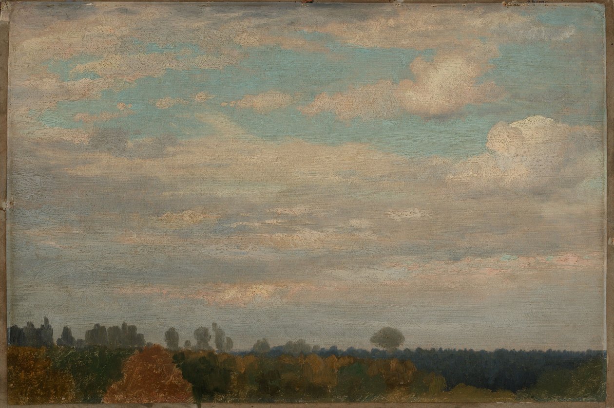 Clouds Over Autumnal Forest by Johann Wilhelm Schirmer