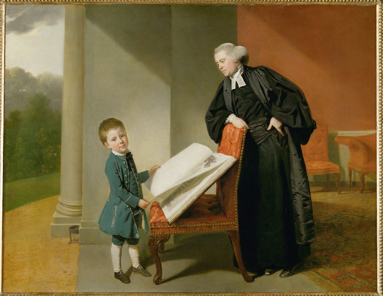 The Reverend Randall Burroughs and His Son Ellis by Johann Zoffany