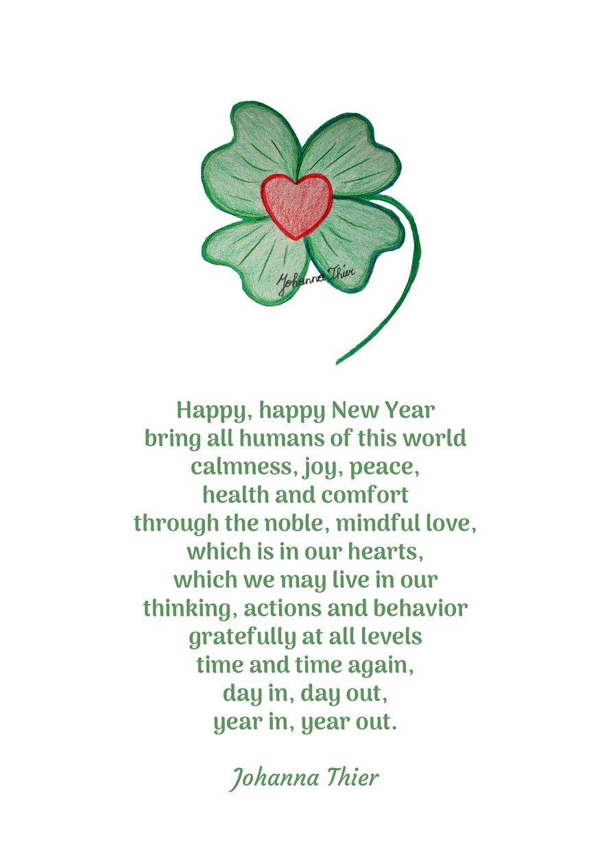 Happy New Year (Version 1) by Johanna Thier