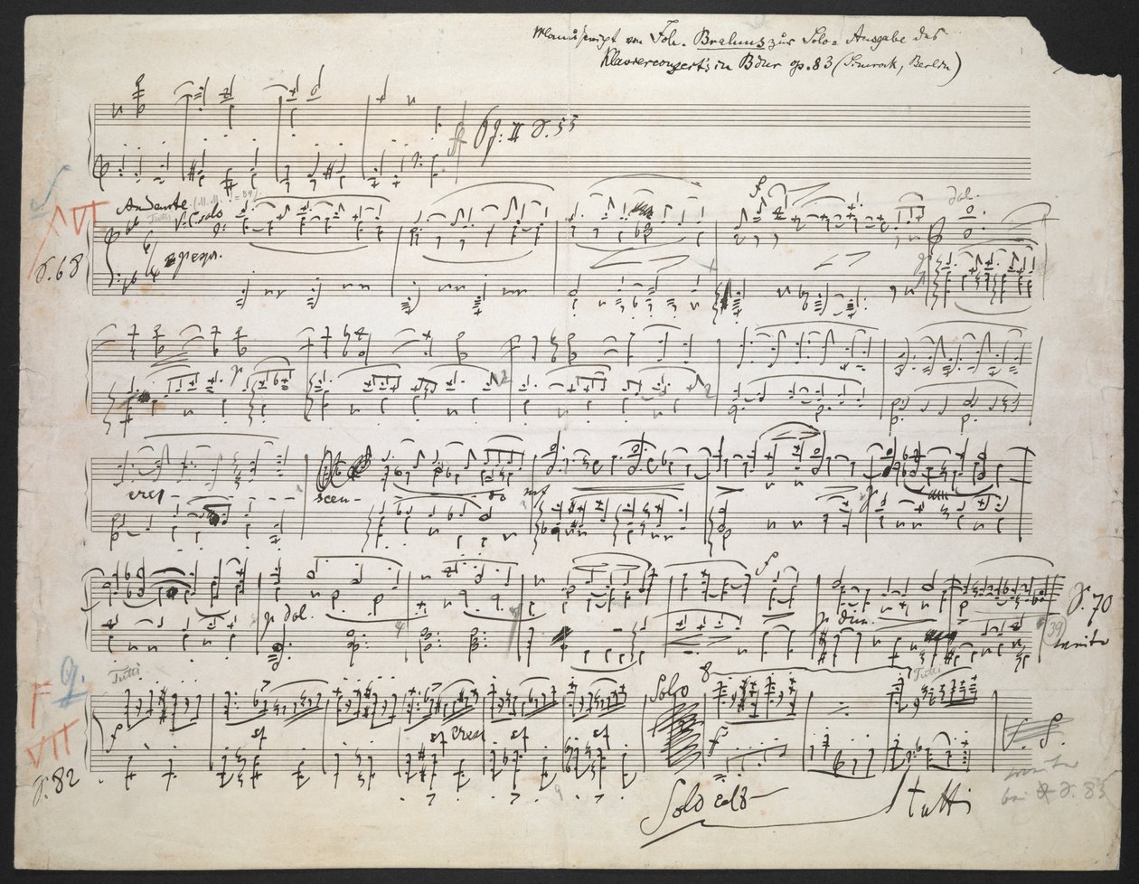 Piano Concerto no. 2 in B flat, op. 83 by Johannes Brahms
