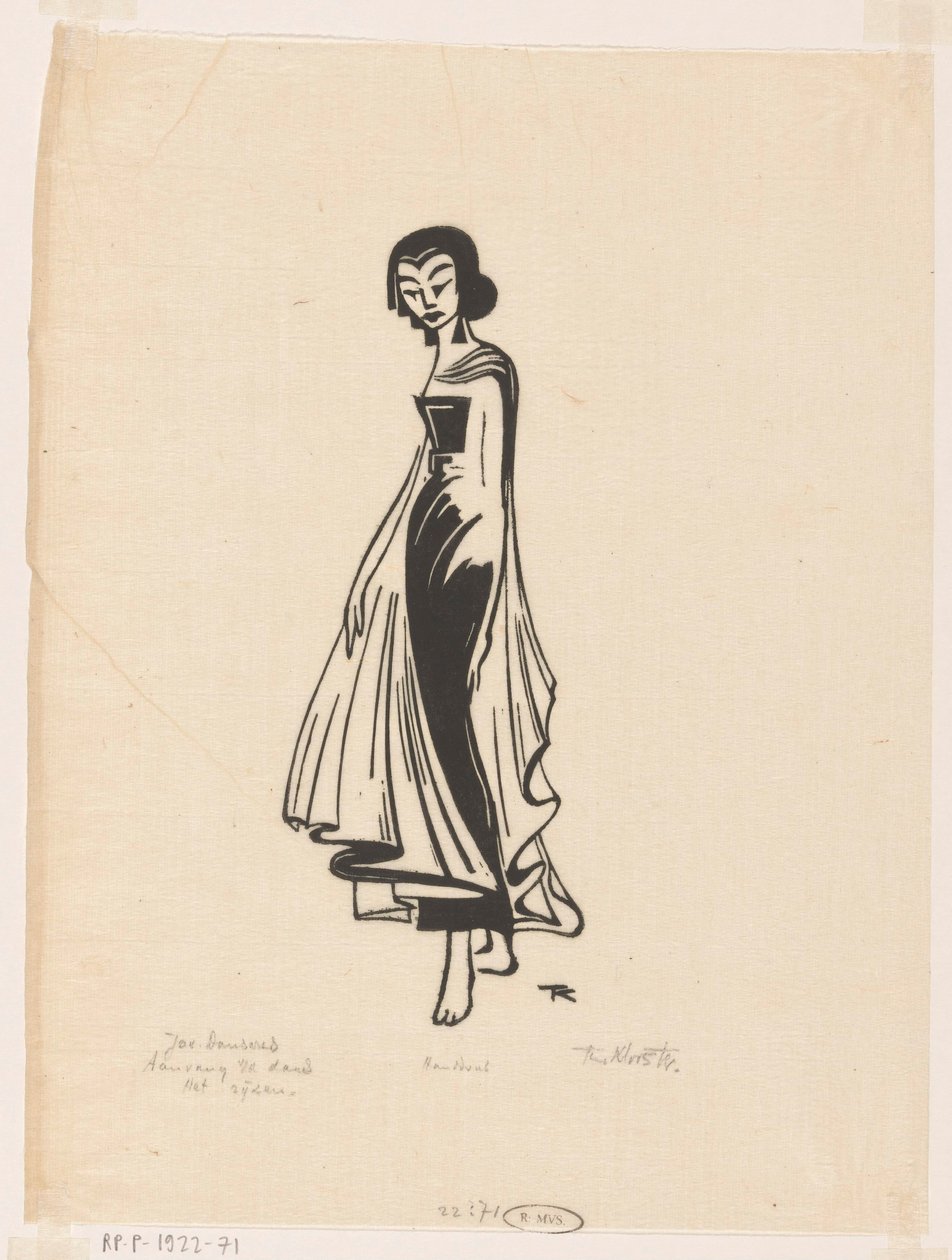 Beginning of the Dance, the Rising (Javanese Dancer) by Johannes Frederik Engelbert ten Klooster (signed by artist)