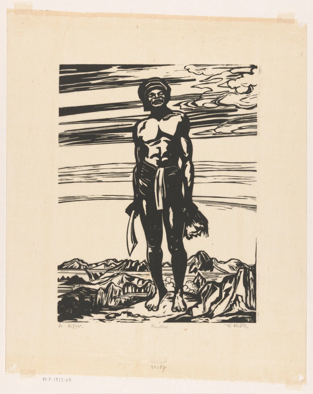 The Warrior by Johannes Frederik Engelbert ten Klooster (signed by artist)