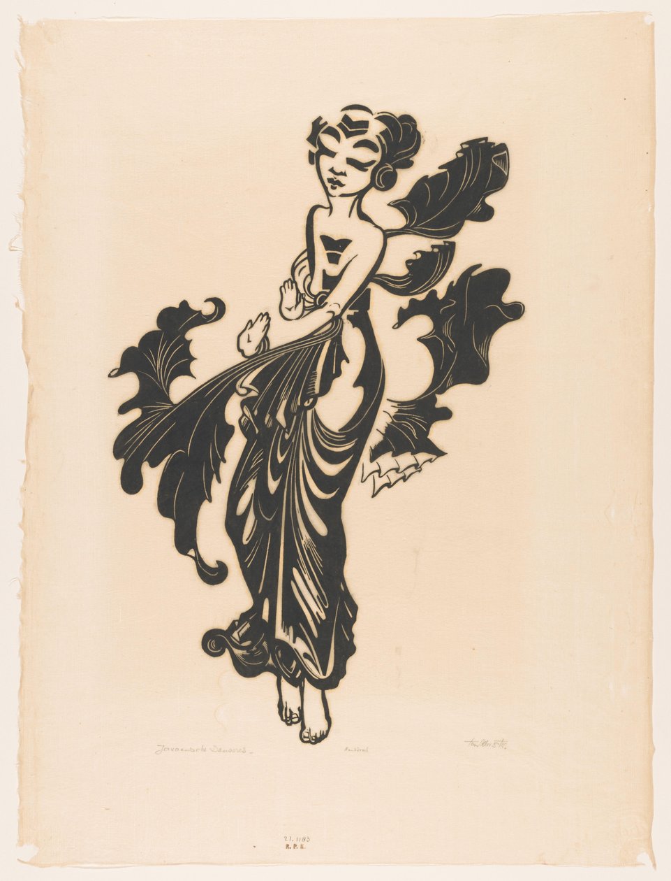 Javanese Dancer by Johannes Frederik Engelbert ten Klooster (signed by artist)