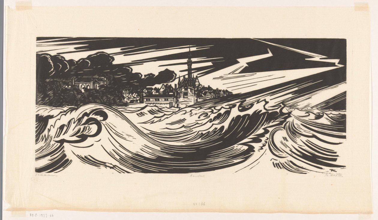 Hurricane by Johannes Frederik Engelbert ten Klooster (signed by artist)