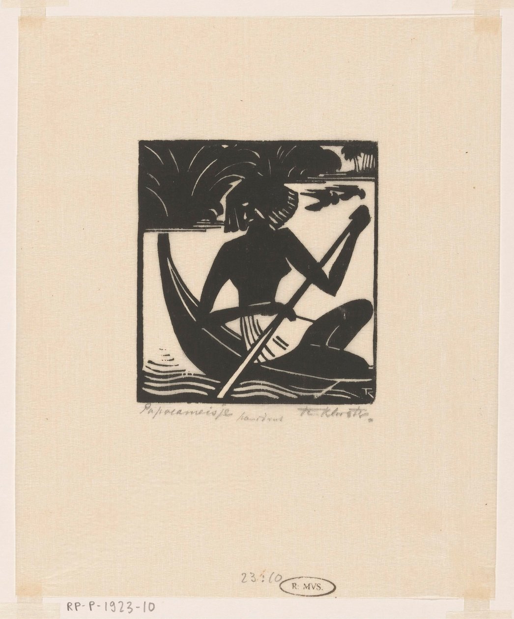 Papuan Girl by Johannes Frederik Engelbert ten Klooster (signed by artist)