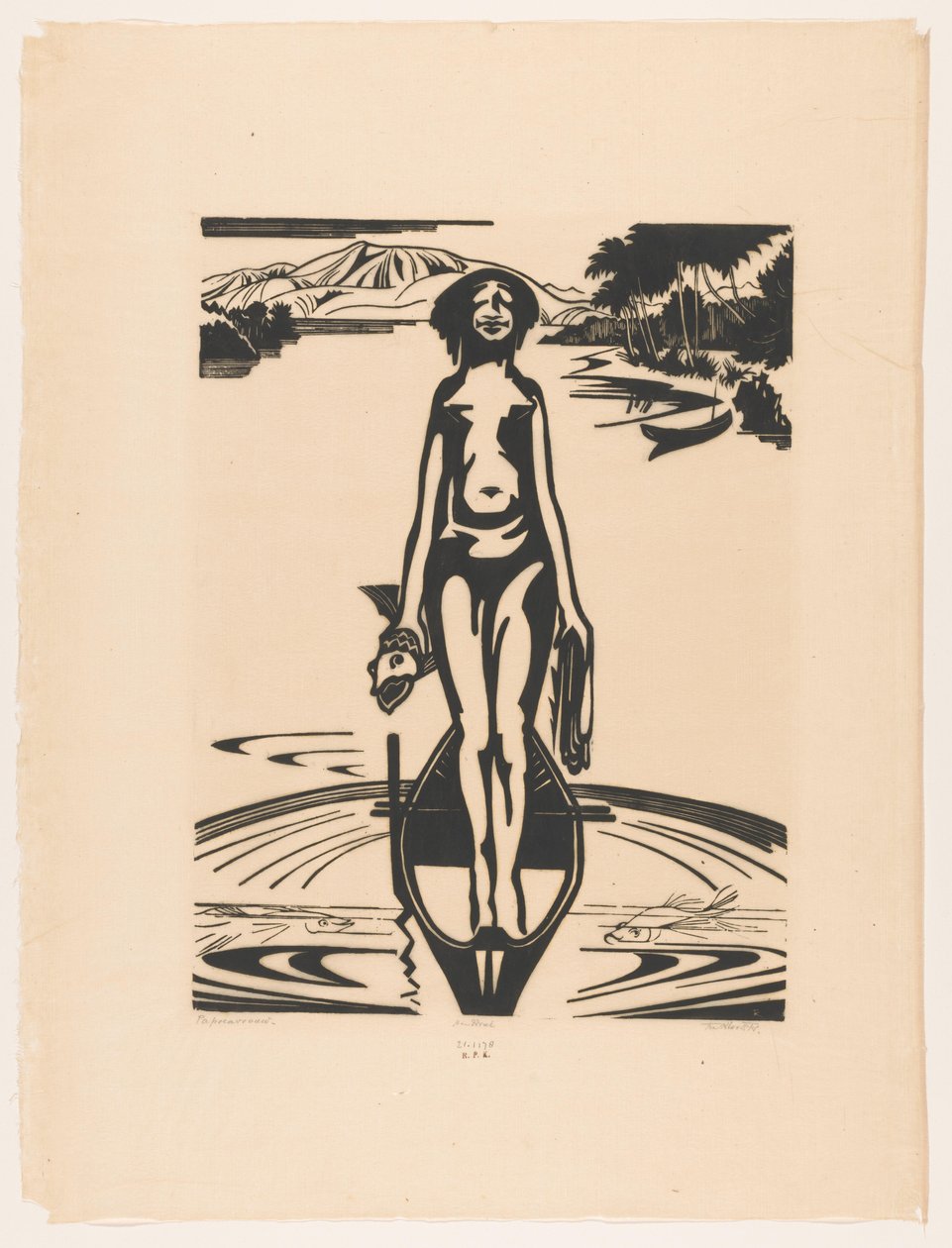 Papuan Woman by Johannes Frederik Engelbert ten Klooster (signed by artist)