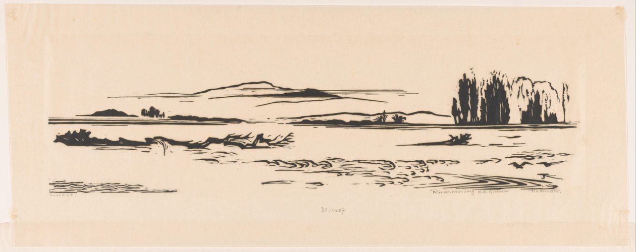 River Mouth N. N. Guinea by Johannes Frederik Engelbert ten Klooster (signed by artist)