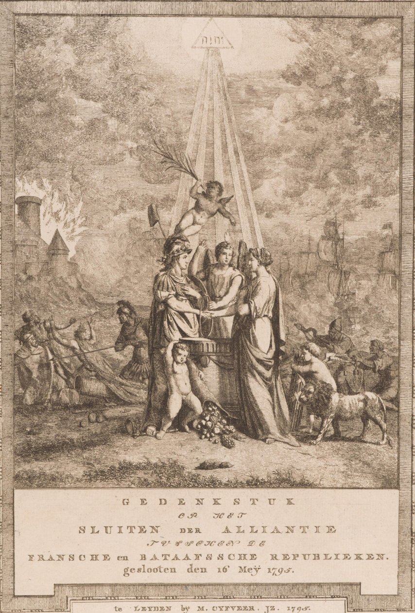 Commemorative Piece on the Conclusion of the Alliance between the French and Batavian Republics (16 May 1795) by Johannes Huibert Prins