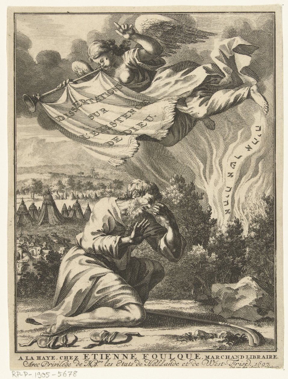 Moses at the Burning Bush by Johannes Jacobsz van den Aveele