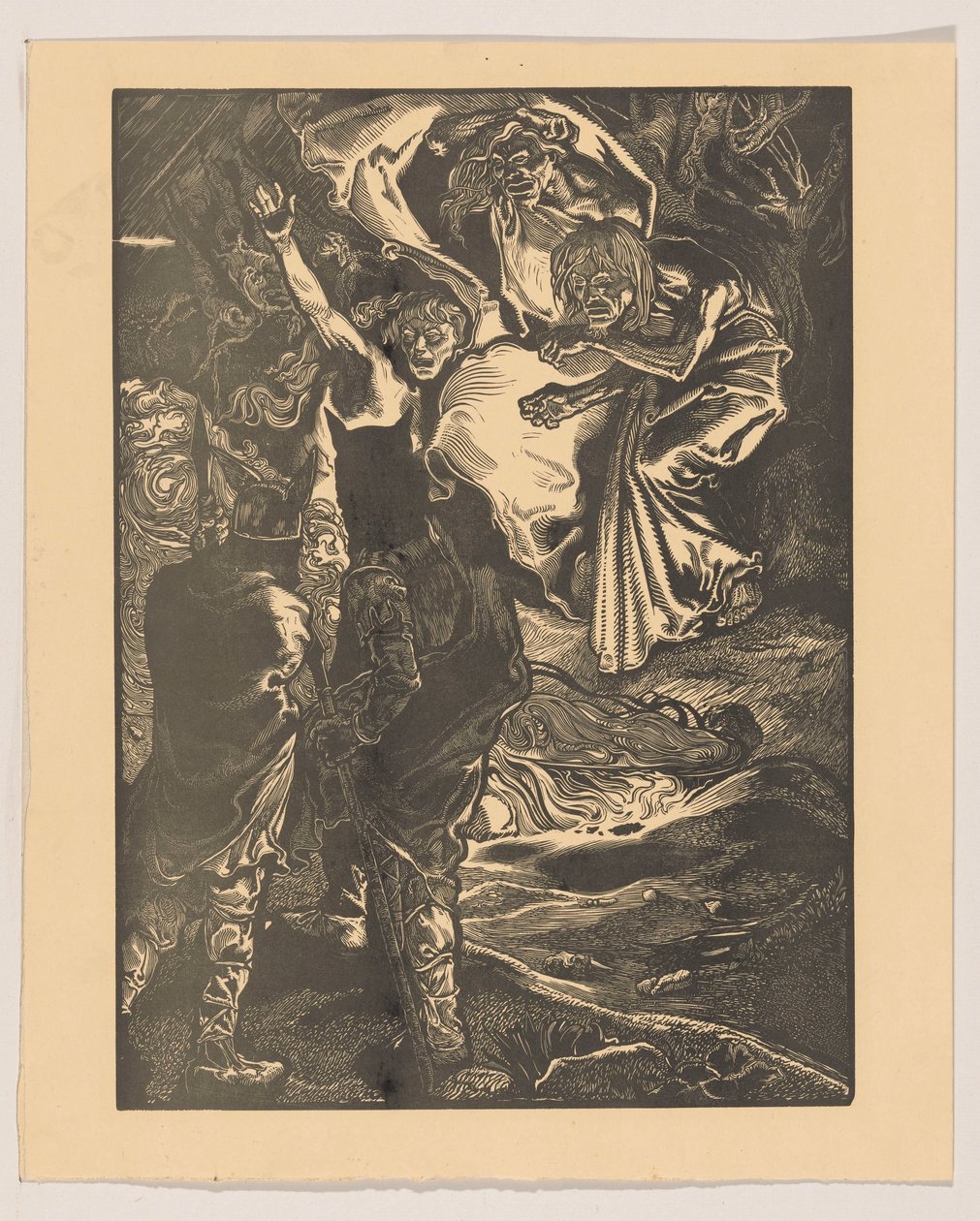Macbeth and Banquo Meet the Three Witches