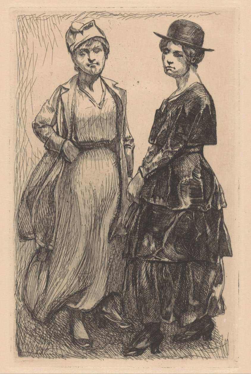 Two Women by Johannes Josephus Aarts