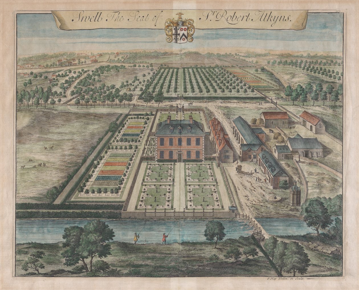 Swell, The Seat of Sir Robert Atkyns by Johannes Kip