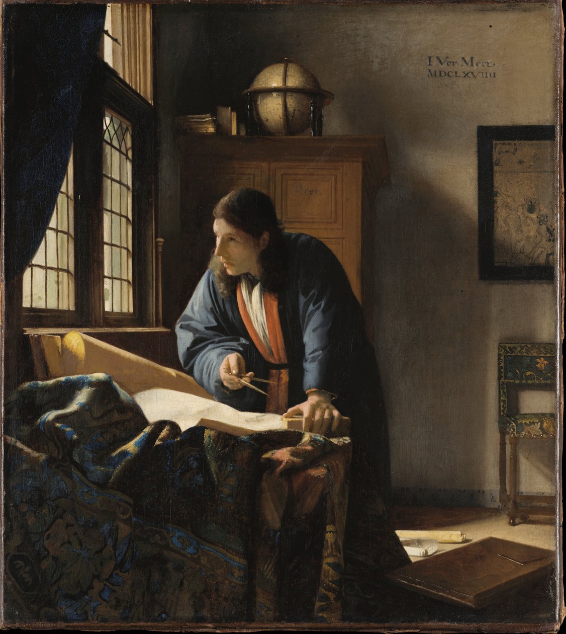 The Geographer by Johannes Vermeer