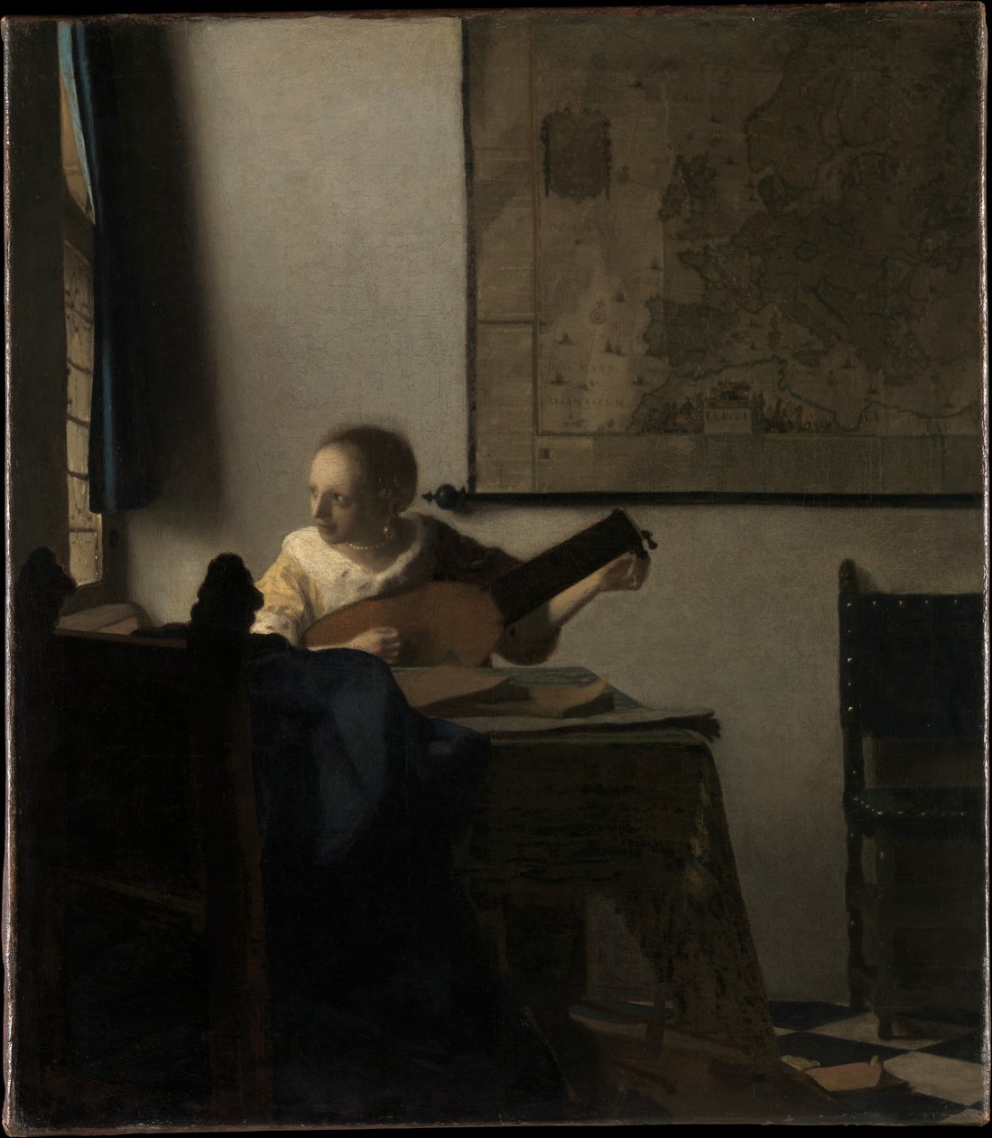 Young Woman with a Lute by Johannes Vermeer